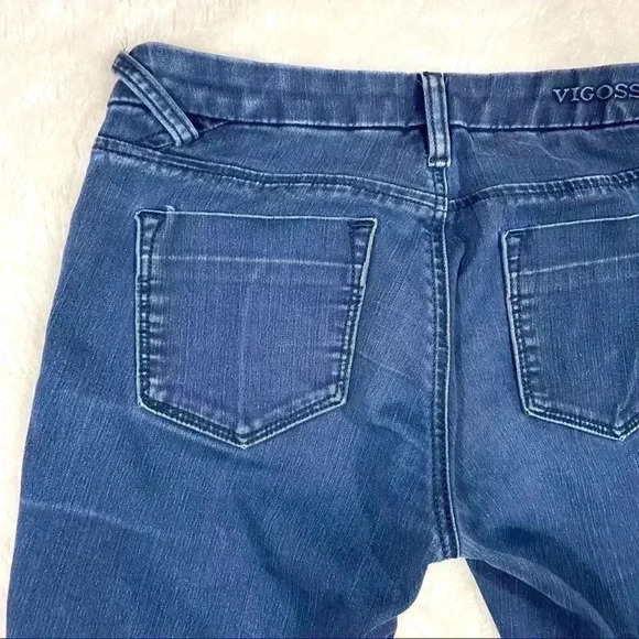 Vigoss Studio Dark Wash Lowrise Faded Stretch Skinny Jeans (Size 26/31) - Picture 5 of 14